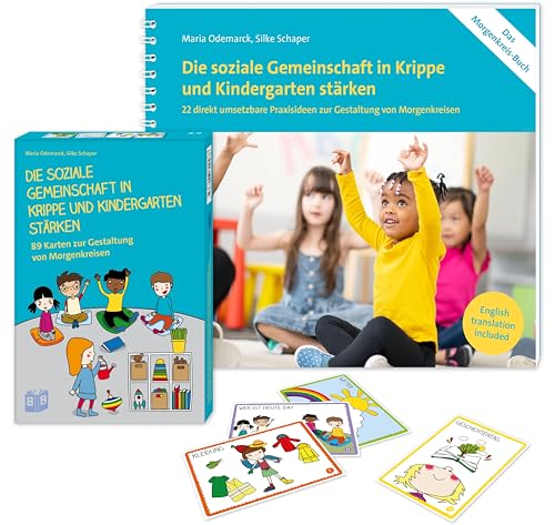 Die soziale Gemeinschaft in Krippe und Kindergarten stärken: Buch und Karten zur Gestaltung von Morgenkreisen im Set von Bananenblau UG